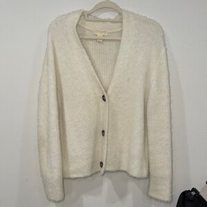 H&M Cream Button-Up Women's Cardigan